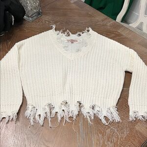 Wild Fable Cream Knit Sweater